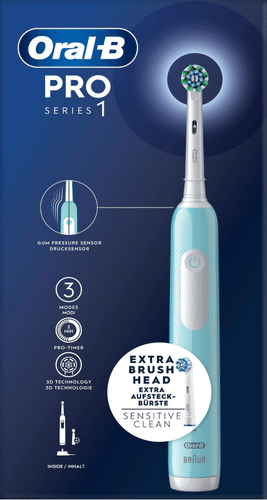 Oral-B PRO1 绿松石电动牙刷+附加替换刷头