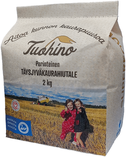 Tuohino Perinteinen täysjyväkaurahiutale 2kg｜Tuohino 传统全麦燕麦片 2kg