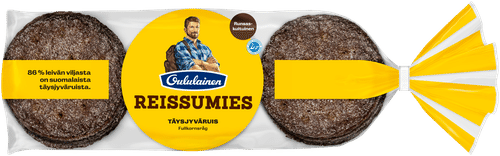 Oululainen Reissumies Täysjyväruis 12kpl 705g, täysjyväruisleipä｜Oululainen Reissumies 全麦黑麦面包 12片 705克