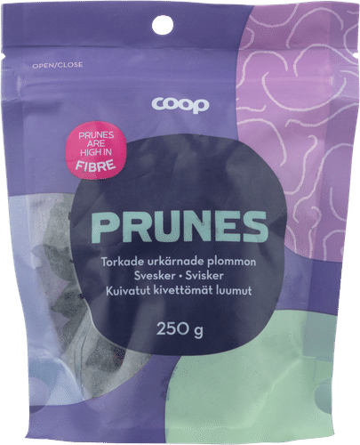 Coop kuivatut kivettömät luumut 250 g