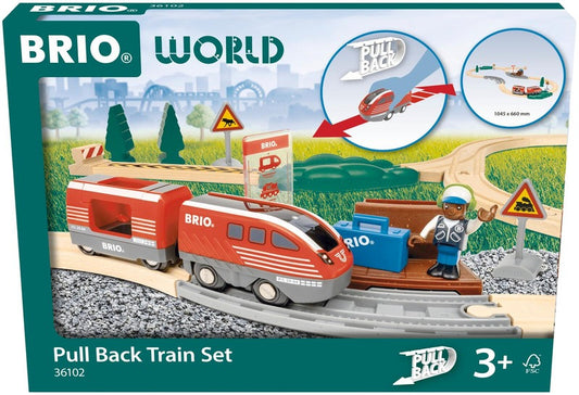 BRIO 回力火车套装｜BRIO Pull Back -junasetti