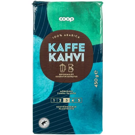 Coop kahvi tumma paahto suodatinjauhatus 450 g｜Coop 咖啡深度烘焙过滤研磨 450 g