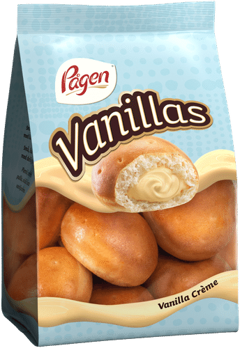 Pågen Vanillas vehnäpullat vaniljakreemillä 220g｜Pågen 香草小麦面包 香草奶油夹心 220g