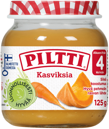 Piltti 125克蔬菜泥 4个月