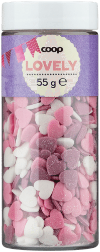 Coop koristerae sydän 55 g｜Coop 装饰颗粒 心形 55 g
