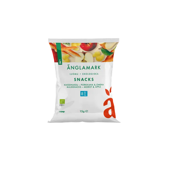 Änglamark porkkana-omena maissinaksu luomu 15 g｜Änglamark 胡萝卜苹果玉米芯有机 15 g
