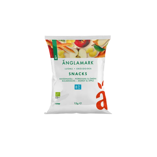 Änglamark porkkana-omena maissinaksu luomu 15 g｜Änglamark 胡萝卜苹果玉米芯有机 15 g