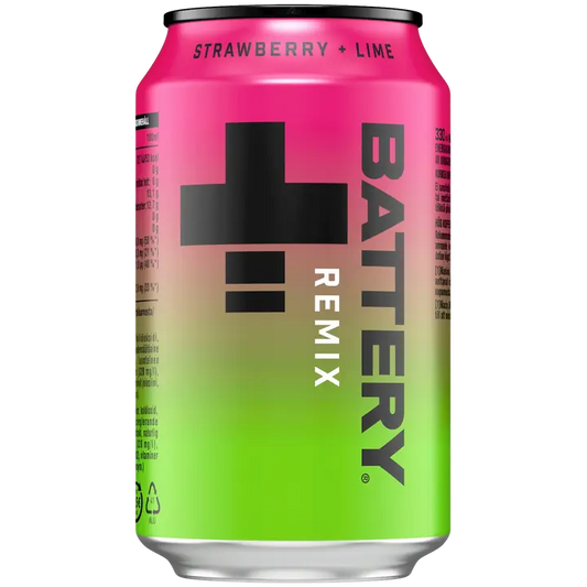 Battery Remix energiajuoma tölkki 0,33 L｜Battery Remix能量饮料罐 0,33 L