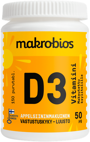 Makrobios 维生素D3 50微克 150片咀嚼片 53g