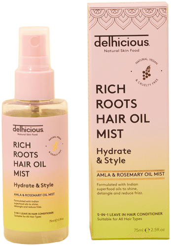 Delhicious Rich Roots 5in1 hiushoitoöljysuihke 75ml