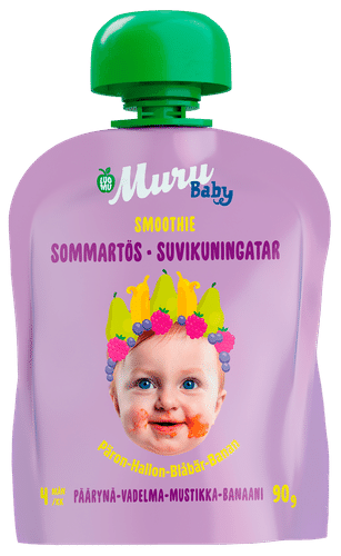Muru Baby 夏王梨-覆盆子-蓝莓-香蕉泥 4个月起 90 g