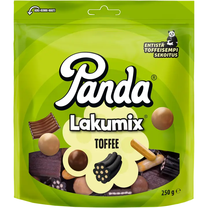 Panda LakuMix toffee lakritsisekoitus 250g