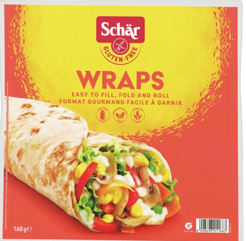 Schär 160g Wraps (2x80g) gluteeniton｜Schär 160克无麸质卷饼（2x80克）