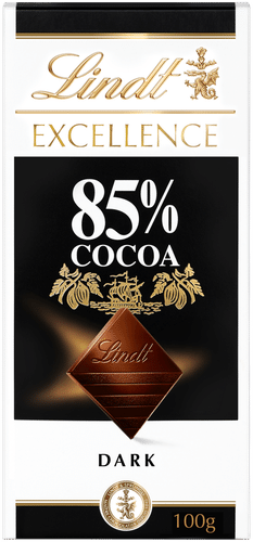Lindt Excellence 85%黑巧克力排 100g｜Lindt Excellence 85% tumma suklaalevy 100g
