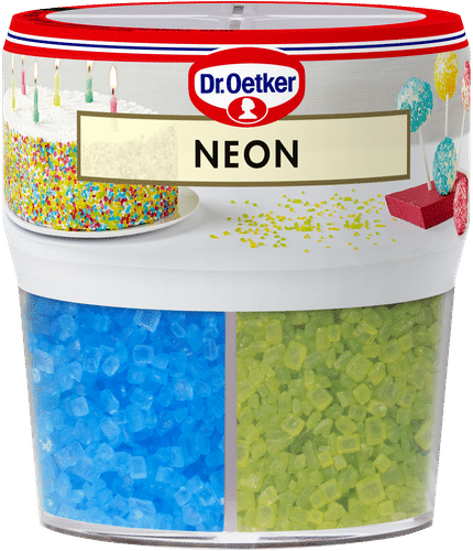 Dr. Oetker Neon koristerakeet 100g｜Dr. Oetker 霓虹装饰糖粒 100g