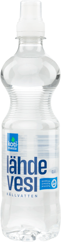 Kotimaista 带运动帽的泉水 0,5l｜Kotimaista Lähdevesi sporttikorkilla 0,5l