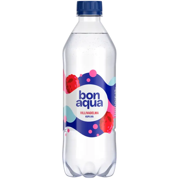 Bonaqua Villivadelma Hiilihapotettu juoma muovipullo 0,5 L｜Bonaqua Villivadelma 碳酸饮料塑料瓶 0,5 L