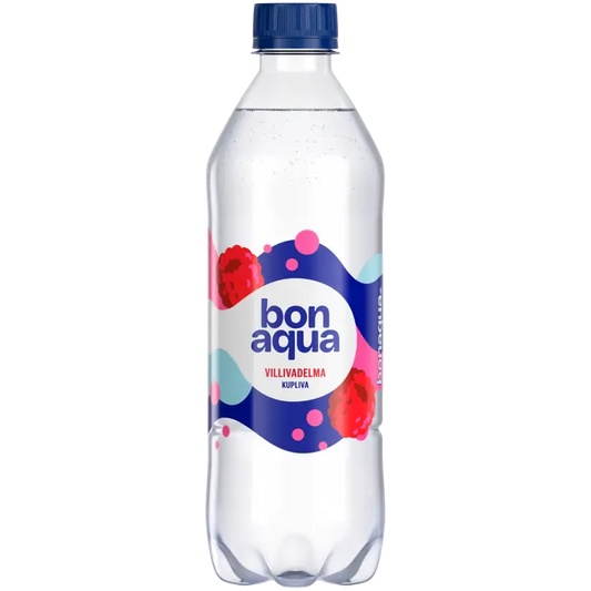 Bonaqua Villivadelma Hiilihapotettu juoma muovipullo 0,5 L｜Bonaqua Villivadelma 碳酸饮料塑料瓶 0,5 L