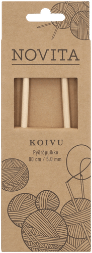 Novita 桦木环形针80厘米 5mm