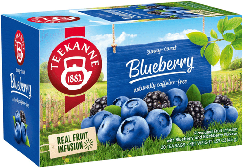 20x2,25g Teekanne Sunny-Sweet Blueberry hedelmähauduke｜Teekanne 20x2.25g 茶壶阳光甜蓝莓水果冲饮