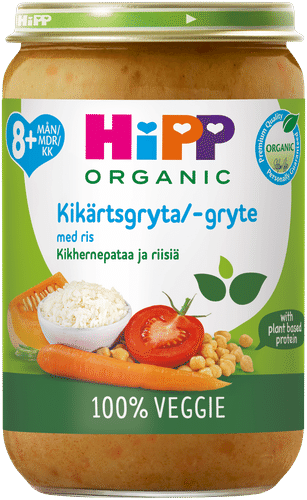 HiPP 鹰嘴豆炖菜与米饭 220g 8个月 有机