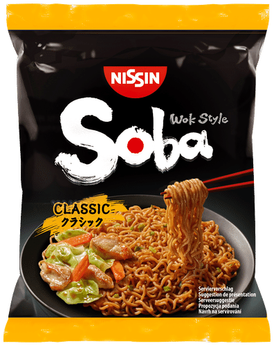 Nissin 109克 Soba Bag Classic 小麦速食面，日式炒面酱味