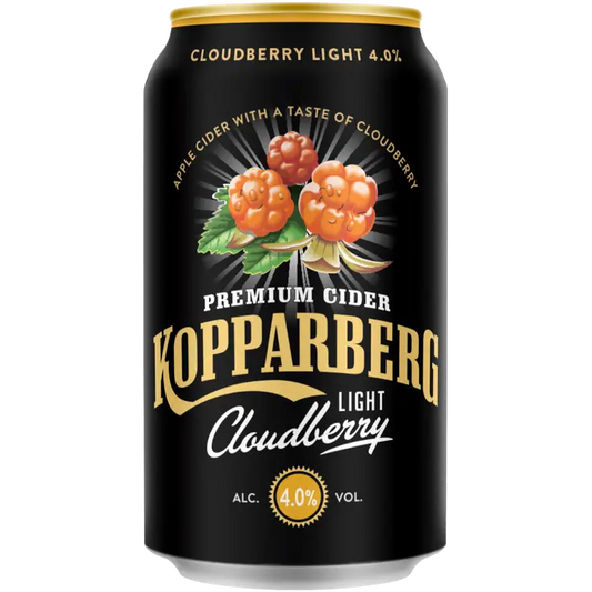 Premium Cider Kopparberg with Cloudberry Light 4,0%, Lakan makuinen omenasiideri tölkki 33cl｜Kopparberg 优质苹果饮品 Kopparberg，含 Cloudberry Light 4.0%，紫胶味苹果饮品罐装 33cl