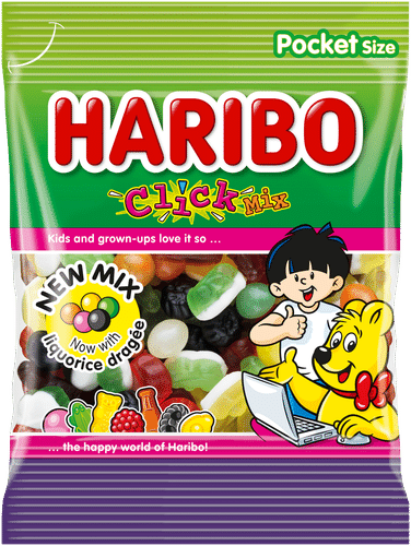 Haribo Click Mix 80克糖果袋｜HARIBO Click Mix 80g  Karkkipussi