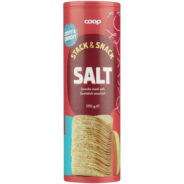 Coop suolatut snacksit tuubi 170 g-Coop 咸味零食管 170 g