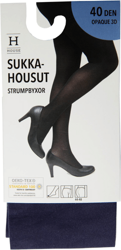 House 女士连裤袜 Opaque 3D 40丹 海军蓝，尺码44-48