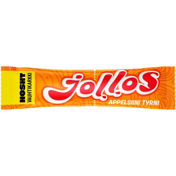 Nosht Jollos Vauhtikarkki 52g Appelsiini Tyrni-NOSHT JOLLOS Vauhtikarkki 52g 橙沙棘