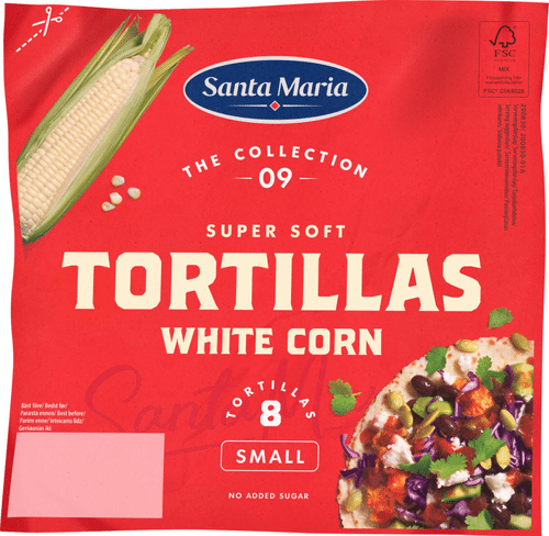 Santa Maria 白玉米墨西哥薄饼小装（8片装） 208g