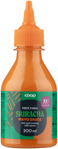 Coop 亚洲风味是拉差蛋黄酱 200 ml｜Coop Taste of Asia Sriracha majoneesikastike 200 ml
