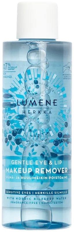 Lumene 温和眼唇卸妆液 100ml｜Lumene HERKKÄ Hellävarainen silmä- ja huulimeikin poistoaine 100ml