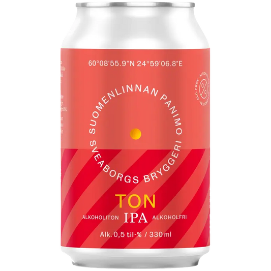 Suomenlinnan Panimo Alkoholiton Ton Ipa 0,5% tölkki olut 33cl｜Suomenlinnan Panimo 0度 Ton Ipa 0.5% 罐装饮品 33cl