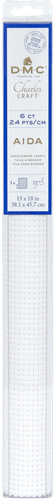 DMC käsityökangas Aida 2,4 valmispala kirjontaan ja tuftaukseen 38,1x45,7 cm