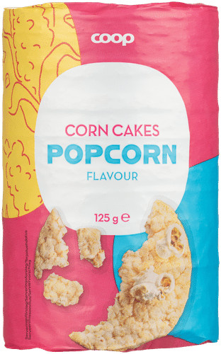 Coop maissikakut popcorn 125 g｜Coop 爆米花味玉米饼 125 g