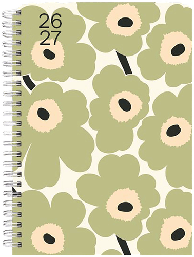 Marimekko Unikko lukuvuosikalenteri 2026-2027 12x17cm