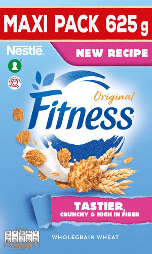 Nestlé Fitness Original 625g rapeita hiutaleita täysjyvävehnästä, riisistä ja kaurasta｜Fitness 雀巢 Fitness Original 625克 全麦燕麦米脆片