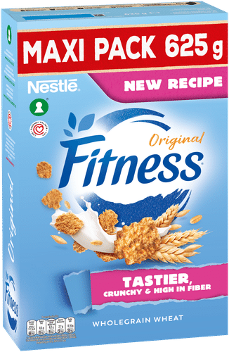 Nestlé Fitness Original 625g rapeita hiutaleita täysjyvävehnästä, riisistä ja kaurasta｜Fitness 雀巢 Fitness Original 625克 全麦燕麦米脆片