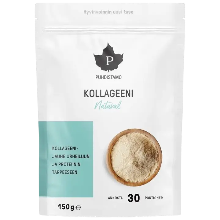 Puhdistamo Kollageeni Natural -jauhe 150 g-Puhdistamo 胶原蛋白天然粉 150 g