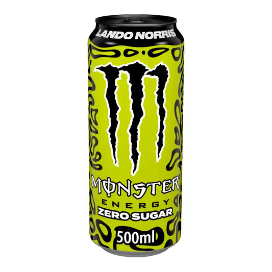 Monster Energy Lando Norris Zero Sugar energiajuoma tölkki 0,5 L｜Monster Energy 兰多·诺里斯零糖能量饮料罐 0,5 L