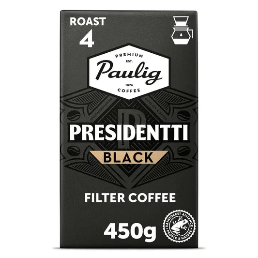 Paulig Presidentti Black kahvi suodatinjauhatus 450g｜Presidentti Paulig Presidentti 黑咖啡过滤研磨 450g