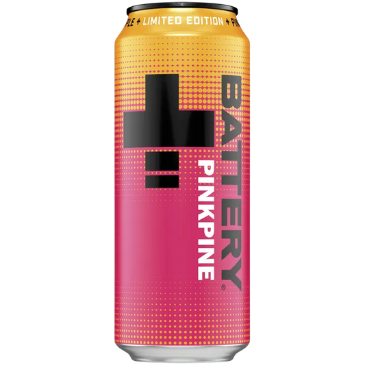 Battery Pinkpine energiajuoma tölkki 0,5 L｜Battery Pinkpine 能量饮料罐 0,5 L