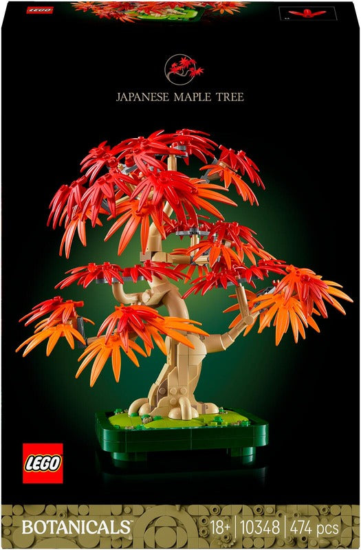 LEGO 植物系列 10348 红叶日本枫树盆景｜LEGO® Botanicals 10348 Punalehtinen japaninvaahtera-bonsaipuu