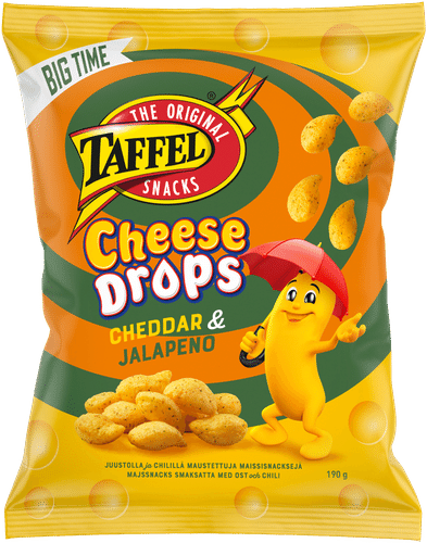 Taffel Cheese Drops切达奶酪墨西哥辣椒味奶酪零食 190g