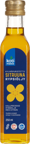 Kotimaista 250毫升柠檬味冷压菜籽油