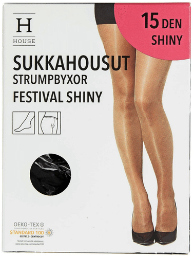 House 女士连裤袜 Festival Shiny 15丹 黑色，尺码36-40