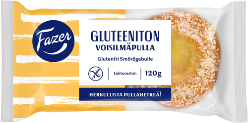 Fazer Gluteeniton Voisilmäpulla 2kpl 120g｜Fazer 无麸质黄油肉桂卷 2个装 120g