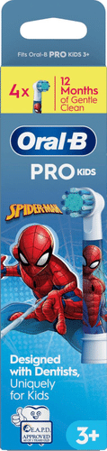 Oral-B PRO Kids 3+ 蜘蛛侠替换刷头 4kpl